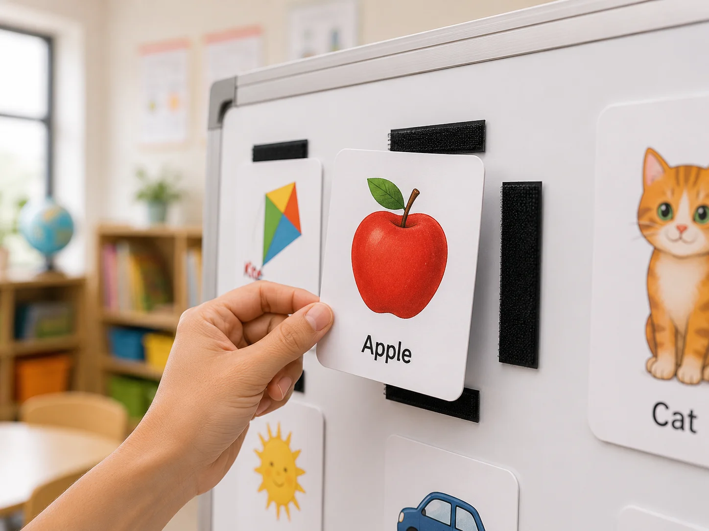 Fixora adhesive hook and loop tape used for educational products